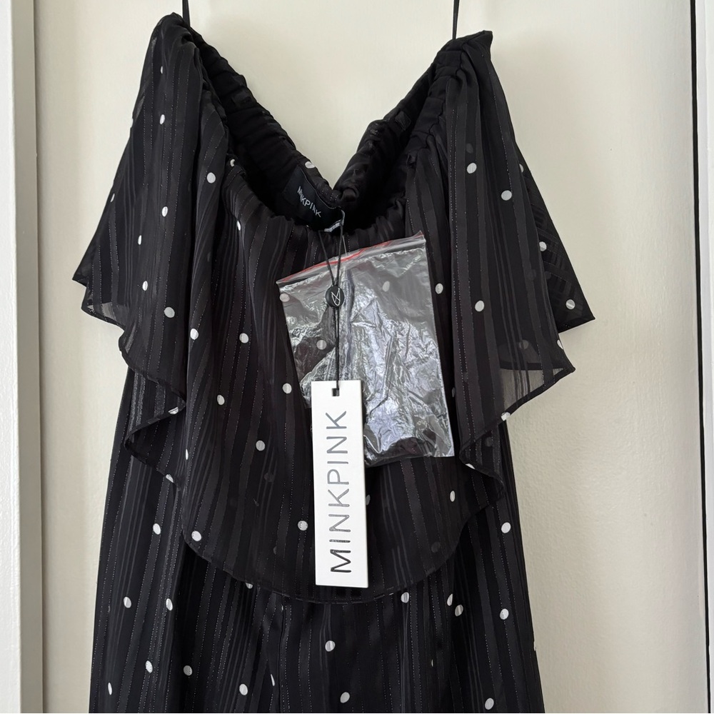 NWT Mink Pink Sadie Chiffon Jumpsuit